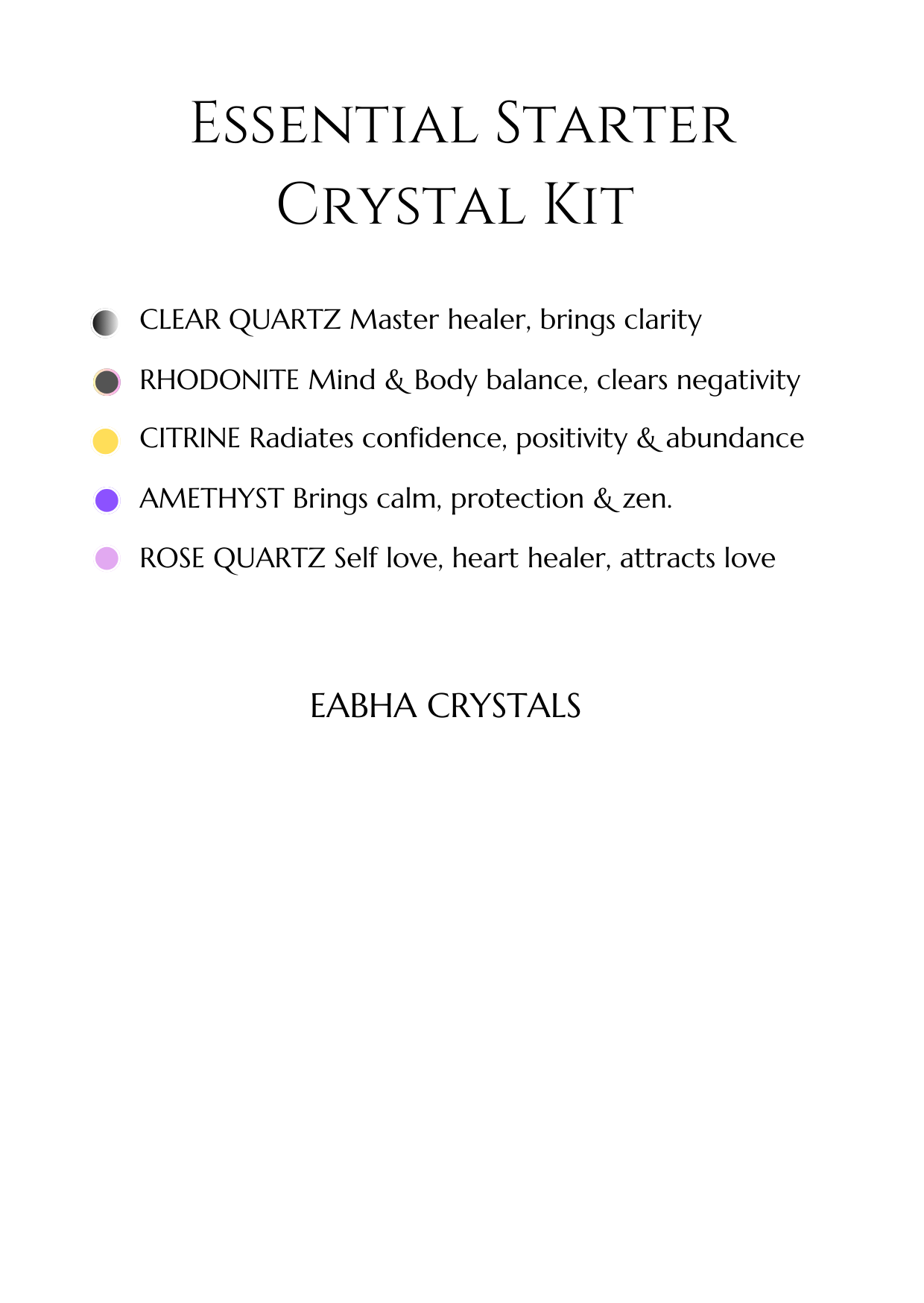 Essential Starter Crystal Kit (3)